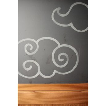 和雲模様 サンドブラストガラス雪隠戸　GD1216Y 