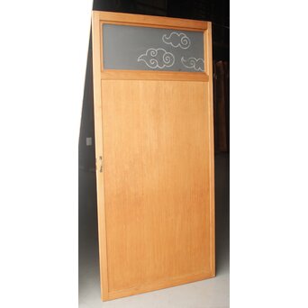 和雲模様 サンドブラストガラス雪隠戸　GD1216Y 