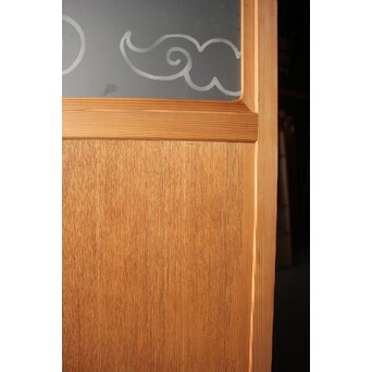 和雲模様 サンドブラストガラス雪隠戸　GD1216Y 