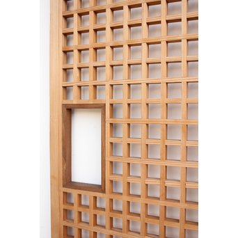 木連格子(升格子) 障子戸　F218Y 