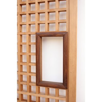 木連格子(升格子) 障子戸　F218Y 