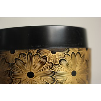 角野岩次 沈金菊忍棗　Q047 