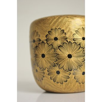 角野岩次 沈金菊忍棗　Q047 