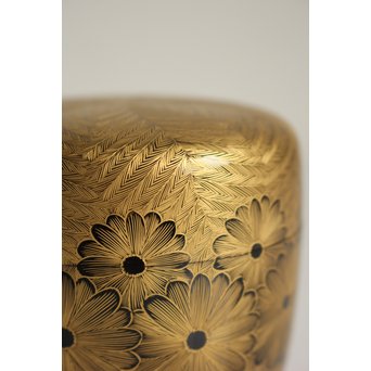 角野岩次 沈金菊忍棗　Q047 