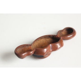 彫金家 桂光春【炒豆】素銅目貫　M116 