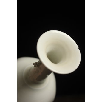 川瀬竹志 白磁瓜型花生 一対　P123 