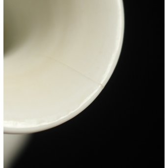 川瀬竹志 白磁瓜型花生 一対　P123 