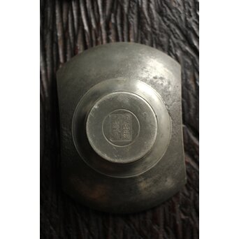 重量級 錫茶托 5枚1組　M117 