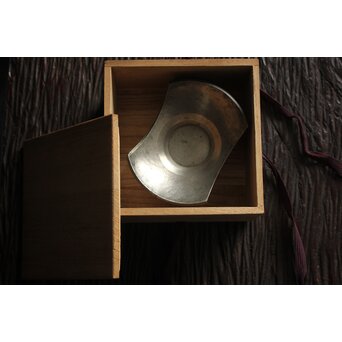 重量級 錫茶托 5枚1組　M117 