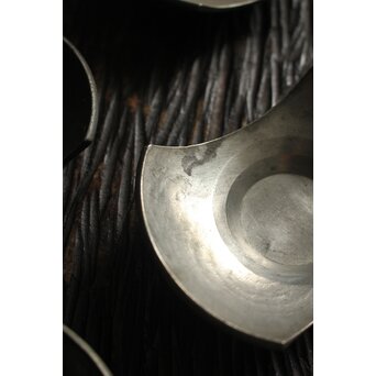 重量級 錫茶托 5枚1組　M117 