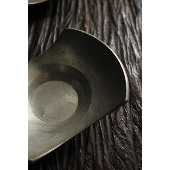 重量級 錫茶托 5枚1組　M117 