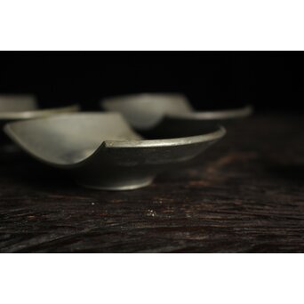 重量級 錫茶托 5枚1組　M117 