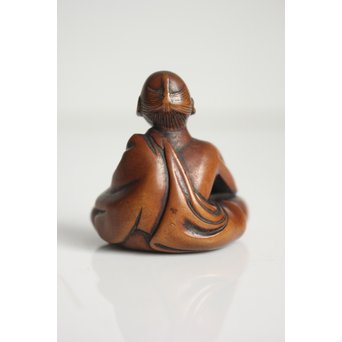 黄楊根付 人物　X109 