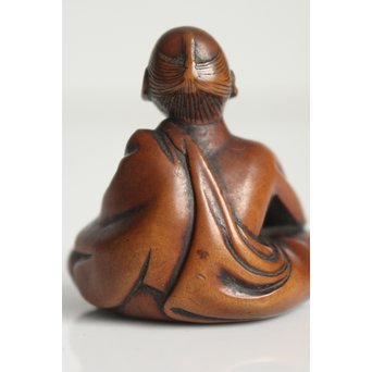 黄楊根付 人物　X109 