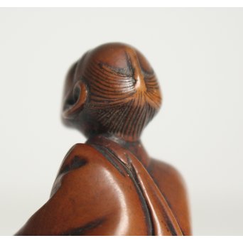 黄楊根付 人物　X109 