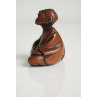 黄楊根付 人物　X109 