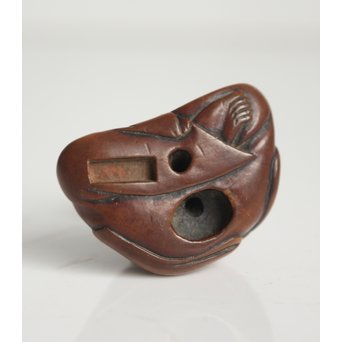 黄楊根付 人物　X109 