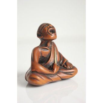 黄楊根付 人物　X109 