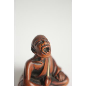 黄楊根付 人物　X109 