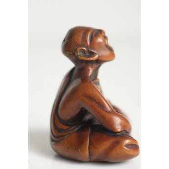 黄楊根付 人物　X109 