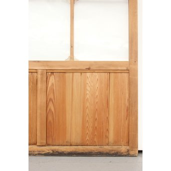 アールデコ調 白木クリアガラス戸　GD1217Y 