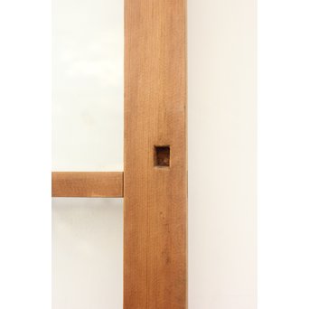 アールデコ調 白木クリアガラス戸　GD1217Y 