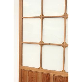 アールデコ調 白木クリアガラス戸　GD1217Y 