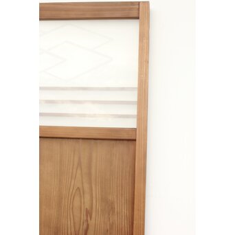 重菱模様 サンドブラストガラス雪隠戸　GD1219Y 