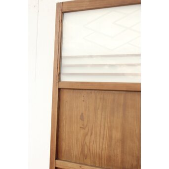 重菱模様 サンドブラストガラス雪隠戸　GD1219Y 