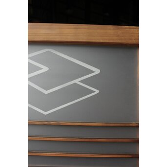 重菱模様 サンドブラストガラス雪隠戸　GD1219Y 