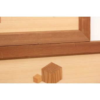 寄木欄間 2枚1組　R2448 