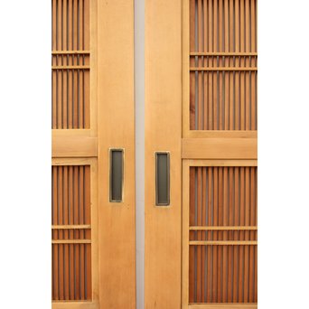 極上万本格子建具 2枚1組　L983Y 