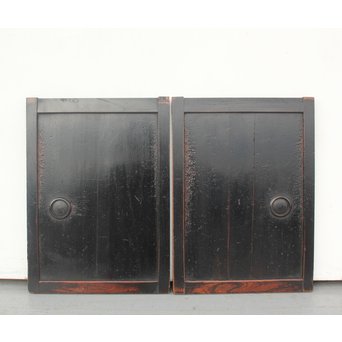 民藝煤の小型板戸 2枚1組　B954