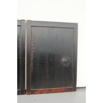 民藝煤の小型板戸 2枚1組　B954 