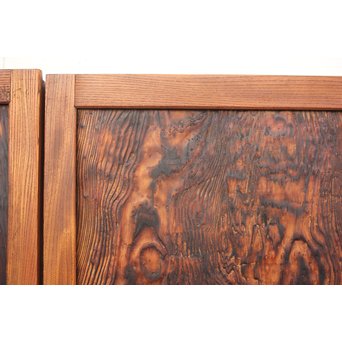 ウネリ杢目の小さな板戸 4枚1組　B955 