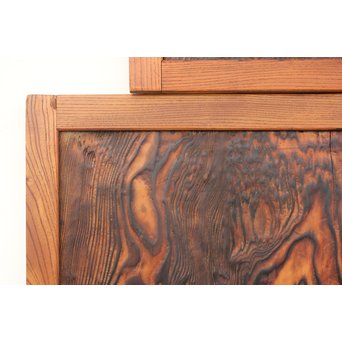 ウネリ杢目の小さな板戸 4枚1組　B955 