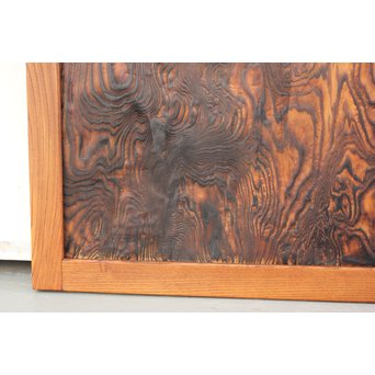 ウネリ杢目の小さな板戸 4枚1組　B955 