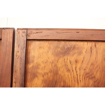 ウネリ杢目の小さな板戸 4枚1組　B955 