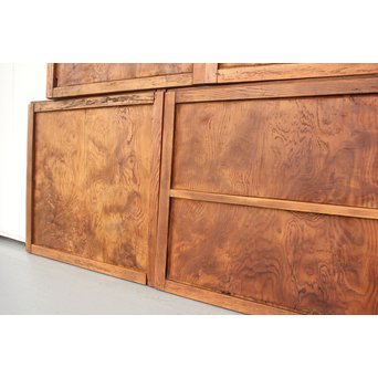 ウネリ杢目の小さな板戸 4枚1組　B955 