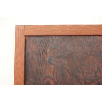 ウネリ杢目の小さな板戸 4枚1組　B955 