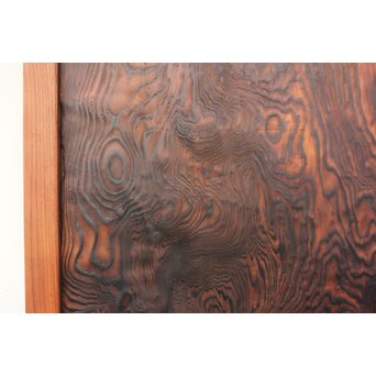 ウネリ杢目の小さな板戸 4枚1組　B955 