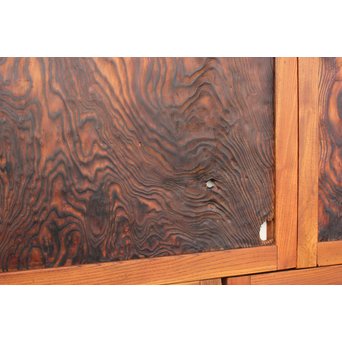 ウネリ杢目の小さな板戸 4枚1組　B955 