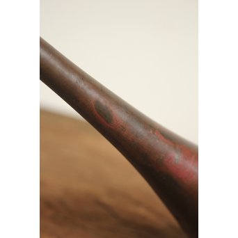 柴田是真銘 だまし塗り 倣銅漆芸曽呂利 & 時代斑柴銅 曽呂利/花生　Q048 