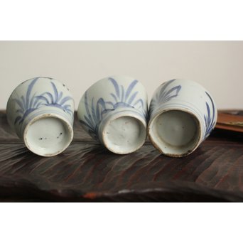 前期伊万里 立盃 猪口 3個1組　P125 