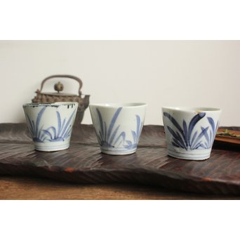 前期伊万里 立盃 猪口 3個1組　P125 