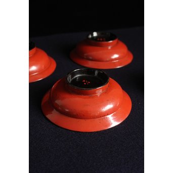 根来塗 楪子/ちゃつ 5客1組　Q049 