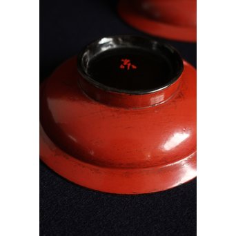 根来塗 楪子/ちゃつ 5客1組　Q049 