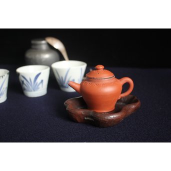 刳貫茶銚敷/急須台　X114 