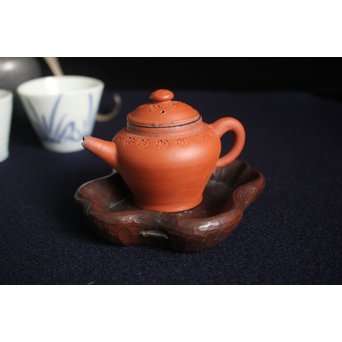 刳貫茶銚敷/急須台　X114 