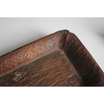 刳貫 煎茶長方盆　X116 